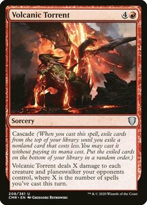 MTG ■赤/英語版■ 《火山の奔流/Volcanic Torrent》★FOIL★ 統率者レジェンズ　CMR