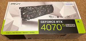 【美品・保証期間内】PNY GeForce RTX 4070 Ti SUPER 16GB VERTO OC 3FAN VCG4070TS16TFXPB1-O