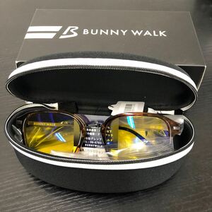 BUNNY WALK (バニーウォーク) ナイトグラス BW-022 BW-0226Y ブラウンデミ YELLOW 夜間運転 夜釣り【新品未使用品】60サイズ発送61022