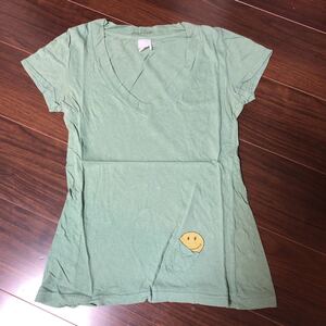 ジャクソンマティス Tシャツ Vネック スマイル ポケットT グリーン CALIFORNIA jackson matisse ロンハーマン取扱いブランド