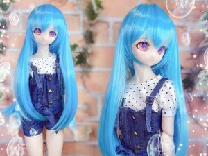 ●ドールウィッグ*ロングヘアー*シーソルト*9～9.5インチ（MDD DD SD SmartDollなど）●doll wig / dollwig●