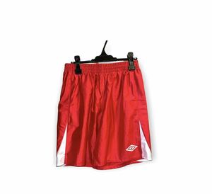 アンブロ　umbro ハーフパンツ サッカーパンツ　レッド　XO 美品