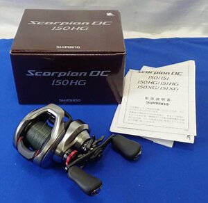 ◎SHIMANO　シマノ　Scorpion DC　21スコーピオンDC 150HG　右ハンドル　ベイトリール　使用少