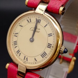 カルティエ Cartier 腕時計 不動品 18（マストヴァンドーム　925） レディース 1390634