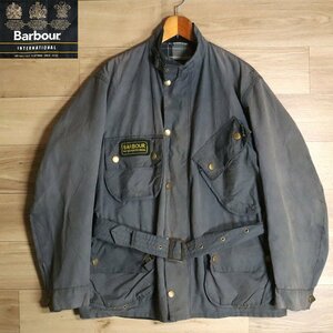 J2T/Y9.18-3　Barbour　バブアー　INTERNATIONAL　インターナショナル　オイルドジャケット　モーターサイクルジャケット　ユーロ古着