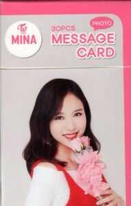 韓国　K-POP ☆TWICE トゥワイス　MINA ミナ☆メッセージカード　MESSAGE CARD 30PCS　②