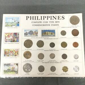 060502　ZG-01801　FHILIPPINES　フィリピン　記念硬貨　切手　貨幣セット　海外コイン　コレクション　ホビー