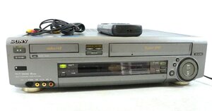 【ト足】 SONY ソニー Hi8 VHS Wデッキ WV-ST1 リモコン RMT-V238 付属 ビデオデッキ CAZ01CHH2O