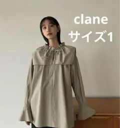 【CLANE】2WAY BAB TOPS バブトップス　ブラウス