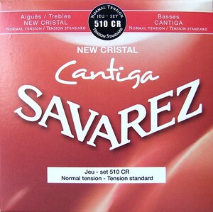サバレス 弦 SAVAREZ 510CR NEW CRISTAL Cantiga ×6SET NORMAL TENSION SET クラシックギター弦 ニュークリスタル カンティーガ