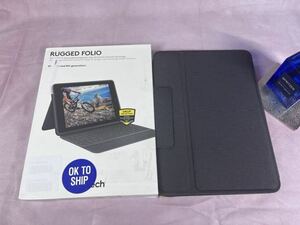 Logitech Rugged Folio - iPad (第7世代、第8世代、第9世代) 保護キーボードケース