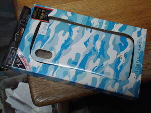 iPhone PROTECTOR COLORFUL CAMO XS/X用ケース iP8-MSP08 Turquoise 未使用 送料無料