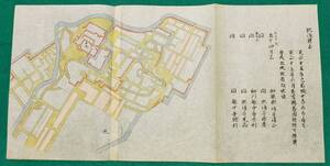 地図 絵図 （城郭図）熊本県 肥後國 熊本城 A 古地図 江戸時代 （レターパックライト発送）