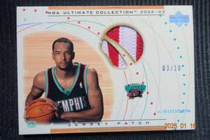 Drew Gooden 2002-03 Upper Deck Ultimate Collection Game Jersey Patch #03/10 !!