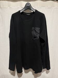 Undercoverism アンダーカバイズム UNDERCOVER アンダーカバー 14AW 無地カットソー ファスナー付きポケット ブラック サイズ3