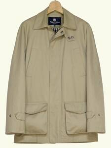 英Aquascutum / 4ポケット腰丈フィールドジャケット＊S(M) 高密度混紡コットンツイル×クラブチェック裏 ◎着用わずか ダメージなし~極美品