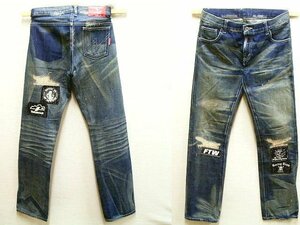 ◇即決[M]NEIGHBORHOOD 2004年 METAL SAVAGE NARROW2 メタル サベージ ナロー2 FTW ワッペン サベージデニム SAVAGE パンツ■4650