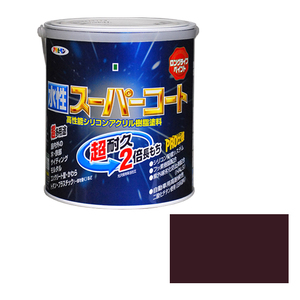 多用途 水性スーパーコート アサヒペン 塗料・オイル 水性塗料1 1.6L チョコレート