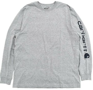 【M】Carhartt カーハート ロンT K231ロゴグラフィック グレー