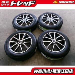 ◆2022年製国産未使用夏タイヤ付◆スポルトクローネ + ブリヂストンエコピアNH200C 175/65R15インチ◆アクアヴィッツフィールダー等 江田