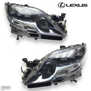 ▼レクサス LS600h LS600 LS460 UVF45 UVF46 LS 前期 純正 3眼 LED ヘッドライト 左右セット KOITO 50-95 刻印 タ 即決/即納▼