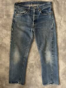 60s LEVIS 501 BIGE（ビッグE）Aタイプ後期（ボタン裏刻印8）ズレカン程度抜群ヴィンテージ ビンテージオリジナル赤耳66前期後期Wネームxx