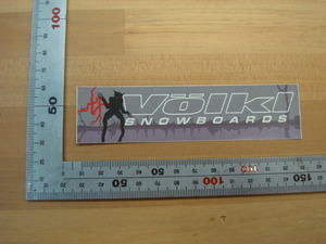 新品Volkl SNOWBOARDS (フォルクルスノーボード)ステッカー ④（紙製）