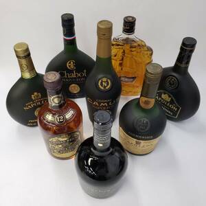 x/x/N122-2【千葉県内のみ発送】酒 ※同梱不可 ８本まとめ CHIVAS REGAL 12年/MERCIAN SHIP BOTTLE/ARMAGNAC/Suntory SPECIAL Reserve/他