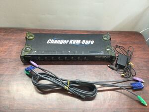 ◆06248) corega CPU切替機　KVM-8 PRO ケーブル付　中古■　★即決★(戊2)