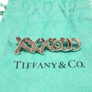 【ティファニー】本物 TIFFANY&Co. ブローチ ラブ&キス シルバー925 ピン バッチ アクセサリー メンズ レディース 保存袋付き 送料370円