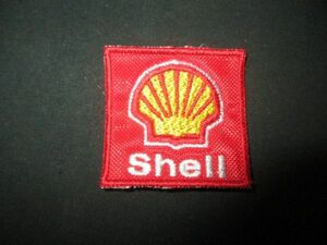 ■シェル ワッペン 新品 Shell Patch 40mm x 39mm シーシングスーツ グローブ OMP スパルコ ポルシェ フェラーリ 送料110円定形郵便■