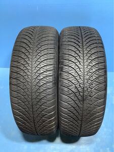 215/60R16 22年　　　　　　ヨコハマ　BluEarth-4S AW21 中古タイヤ2本　　　　 オールシーズンタイヤ