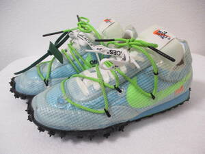 ★Off-White×NIKE WMNS WAFFLE RACER*オフホワイト×ナイキ ウィメンズ ワッフルレーサー★Vivid Sky ビビッドスカイ CD8180-400 23.5cm