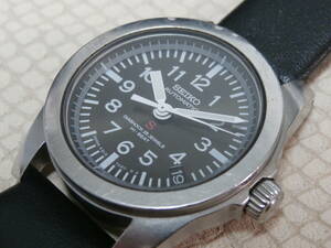 セイコー SEIKO SUS 4S15-7020 赤サス メカサス 自動巻き メンズ腕時計 ガラス 裏蓋パッキン 新品交換済み OH済み