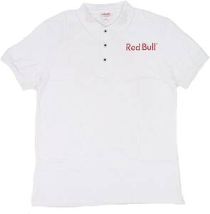 [並行輸入品] Red Bull レッドブル ロゴ タイヤ クラッシュ プリント 半袖ポロシャツ (ホワイト) (XL)