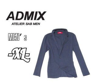 送料込み　メンズXL◇ADMIX　アトリエサブメン◇テーラードジャケット　navy