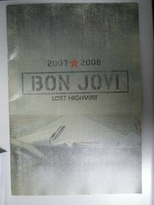 ボンジョビ BON JOVI LOST HIGHWAY TOUR 2007-2008パンフレット