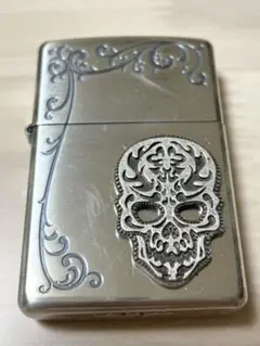 メタル貼りスカルZIPPO