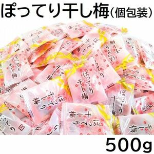 ぽってり干し梅 500g 種なし 小分け個包装ピロ 500gX1袋 黒田屋