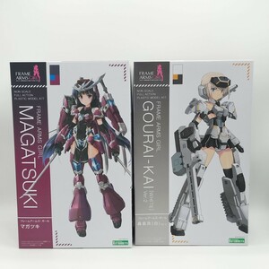 美品 フレームアームズ ガール 轟雷改 GOURAI-KAI 白 Ver2 ＋ マガツキ MAGATUKI 未組立 セット コトブキヤ プラモデル　O-21