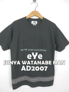 【レア】ザノースフェイス × ジュンヤワタナベ マン ★ AD2007 スタッズ Tシャツ M NORTH FACE eYe JUNYA WATANABE MAN アイ 初期 メンズ