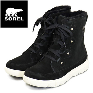 SOREL (ソレル) WMS NL5031 エクスプローラー ネクスト ジョアン ウォータープルーフ レディースブーツ 010 BLACK FAWM SRL106 US7.5-約24.