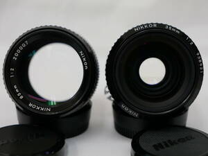 #4327 NIKON NIKKOR 85mm 35mm F2 ai ニコン ニッコールレンズ