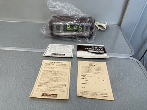 ■当時物 CITIZEN シチズン ELECTRIC DIGITAL CLOCK パタパタ時計 デジタル電気時計 リーフタイム 5RD016■