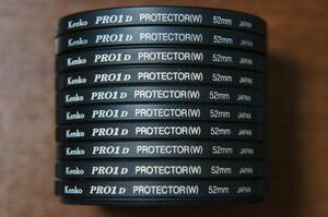 【380円/枚】[52mm] Kenko PRO1D PROTECTOR(W) 保護フィルター