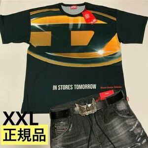 洗練されたデザイン　ディーゼル　DIESEL　Tシャツ　T-Boxt-P1　XXL　A13766 0AMAB　正規品　100%綿　新モデル2024年春夏ランウェイショー