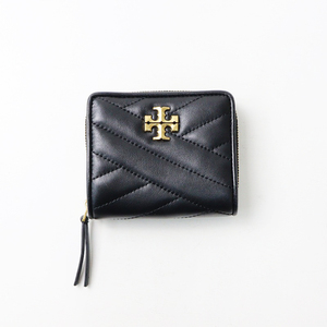 トリーバーチ TORY BURCH ミニ財布 2つ折り財布/ブラック ウォレット レザー【2400014156829】