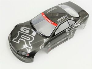 【激安！日本全国送料無料！ お買い得！】1/10 ドリフトラジコンカー用 スペアボディー　ニッサン R32 GTR タイプ ガンメタ