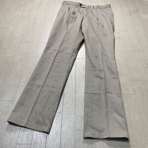 4073☆ BURBERRY LONDON バーバリー ロンドン ボトムス パンツ トラウザーズ コットンパンツ メンズ ウエスト88 ベージュ