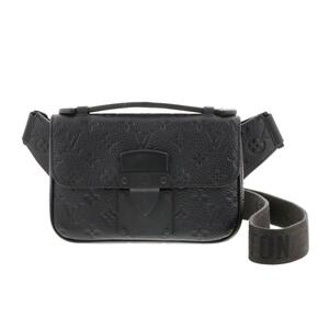 LOUIS VUITTON ルイヴィトン Sロック メッセンジャー RS ショルダーバッグ M58489 Black 黒 ブラック モノグラム トリヨンレザー